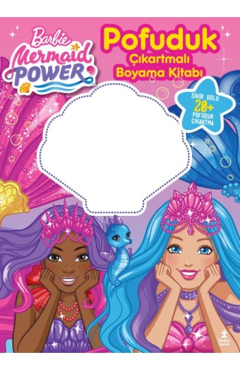Barbıe Medmaıd Power – Pofuduk Çıkartmalı Boyama Kitabı