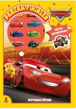 Disney Arabalar Parlak Fikirler Neon Çıkartmalı Boyama Kitabı