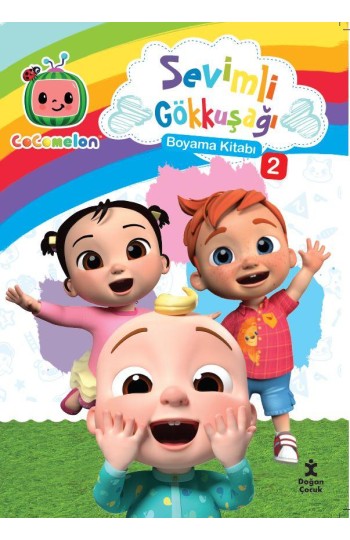 Cocomelon Sevimli Gökkuşağı Boyama Kitabı 2