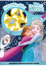 Disney Karlar Ülkesi Sihirli Renkler Çıkartmalı Boyama Kitabı