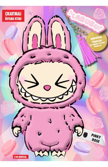 Labubu Pınky Rose Çılgın Koleksiyon – Çıkartmalı Boyama Kitabı