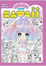 Kawaii Anime Mutlu Boyama 1 Mor