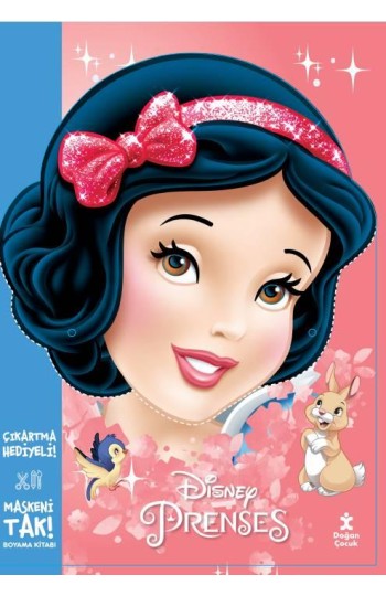 Maskeni Tak Disney Prenses Çıkartma Hediyeli Boyama Kitabı
