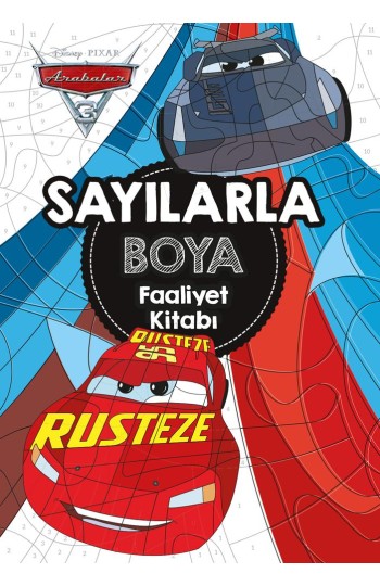 Arabalar 3 Sayılarla Boya Faaliyet Kitabı