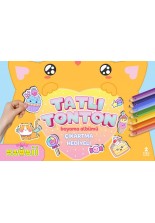 Kawaii Tatlı Tonton Çıkartma Hediyeli Boyama Albümü