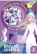 Karlar Ülkesi 2 Eğlenceye Açılan Pencere Çıkartmalı Boyama Kitabı