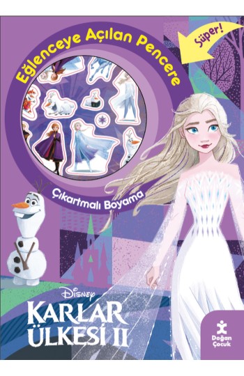 Karlar Ülkesi 2 Eğlenceye Açılan Pencere Çıkartmalı Boyama Kitabı
