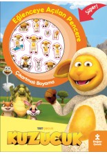 Trt Çocuk Kuzucuk Eğlenceye Açılan Pencere Çıkartmalı Boyama Kitabı