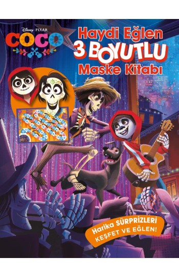 Disney Coco Haydi Eğlen 3 Boyutlu Maske Kitabı