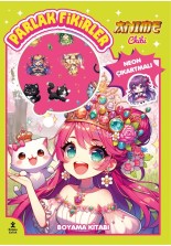 Anime Chibi Parlak Fikirler Neon Çıkartmalı Boyama Kitabı