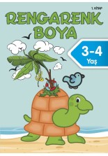 Rengarenk Boya 3 - 4 Yaş 1. Kitap