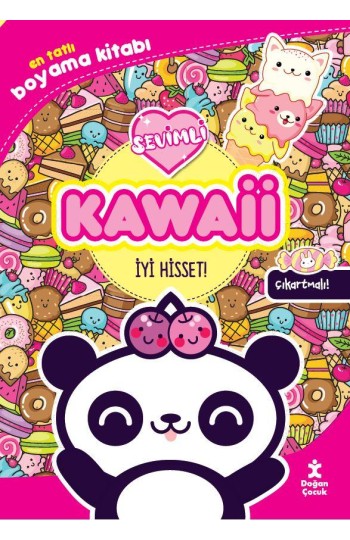 Kawaii İyi Hisset! En Tatlı Çıkartmalı Boyama Kitabı