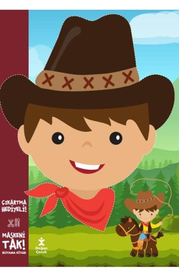 Maskeni Tak Kovboy Boyama Kitabı