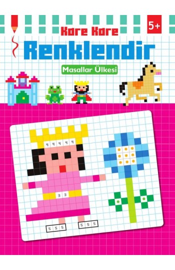 Kare Kare Renklendir Masallar Ülkesi