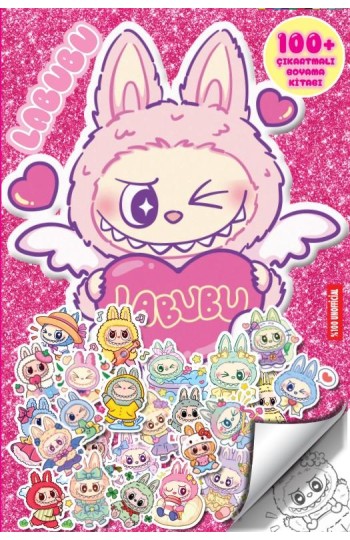 Labubu - 100+ Çıkartmalı Boyama Kitabı