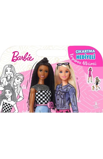 Barbie Çıkartma Hediyeli Boyama Albümü