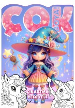 Çok Boya! Çıkartmalı Dev Boyama Kitabı - Sihir