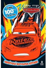 Disney Arabalar 100+ Çıkartma Hediyeli Boyama Kitabı