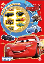 Disney Arabalar Star Simli Çıkartmalı Boyama Kitabı