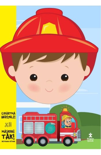 Maskeni Tak İtfaiyeci Boyama Kitabı