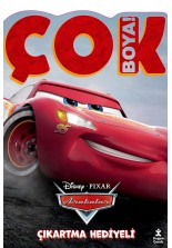 Disney Arabalar Çok Boya! Çıkartmalı Dev Boyama Kitabı