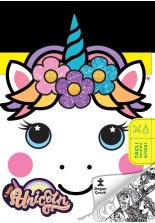 Unıcorn Sevimliliği Taçlı Boyama Kitabı