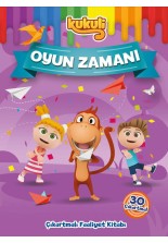 Kukuli Oyun Zamanı Çıkartmalı Boyama Kitabı