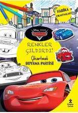 Disney Pixar Arabalar Renkler Çıldırdı Çıkartmalı Boyama Partisi