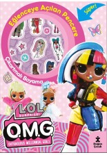 Lol Surprise Eğlenceye Açılan Pencere Çıkartmalı Boyama Kitabı