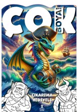 Çok Boya! Çıkartmalı Dev Boyama Kitabı - Yaratıklar