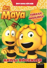 Arı Maya Akıllı Böcekler Boyama Kitabı