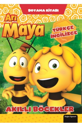 Arı Maya Akıllı Böcekler Boyama Kitabı