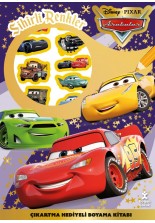 Disney Arabalar Sihirli Renkler Çıkartmalı Boyama Kitabı